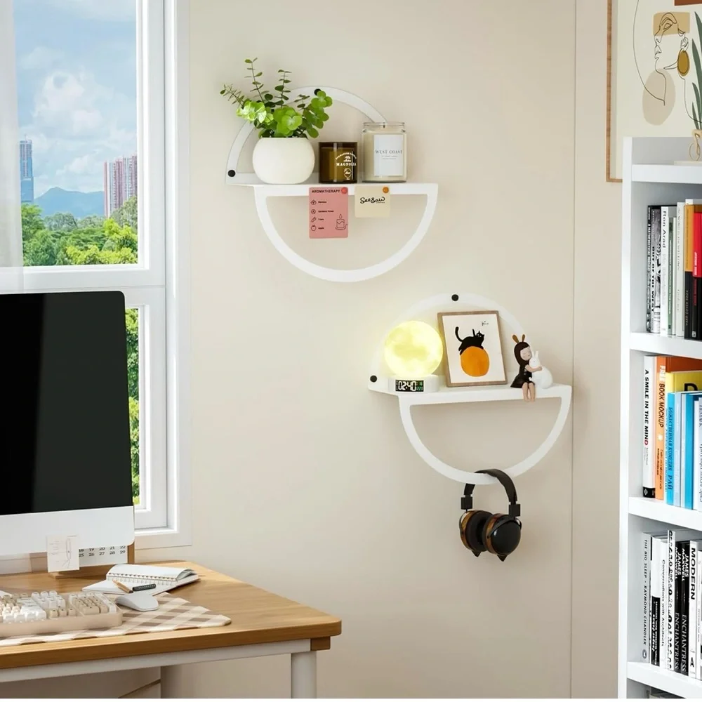 Modern White Wall Shelves for Home Decor